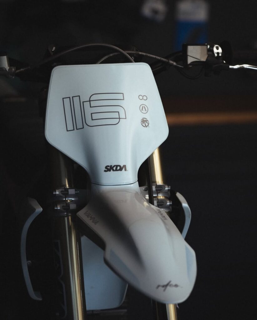 Drop 2.0 has us seeing double. #theartwithinmoto📸 @andyjackman_#starkfuture #starkvarg#moto#emoto#dirtbike